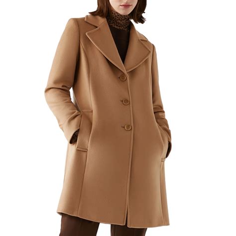 cappotto donna cammello prada|Cappotto In Cammello .